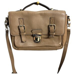 Kate Spade Lola Avenue Lia Leather Satchel Crossbody Purse Handbag Brown Taupe